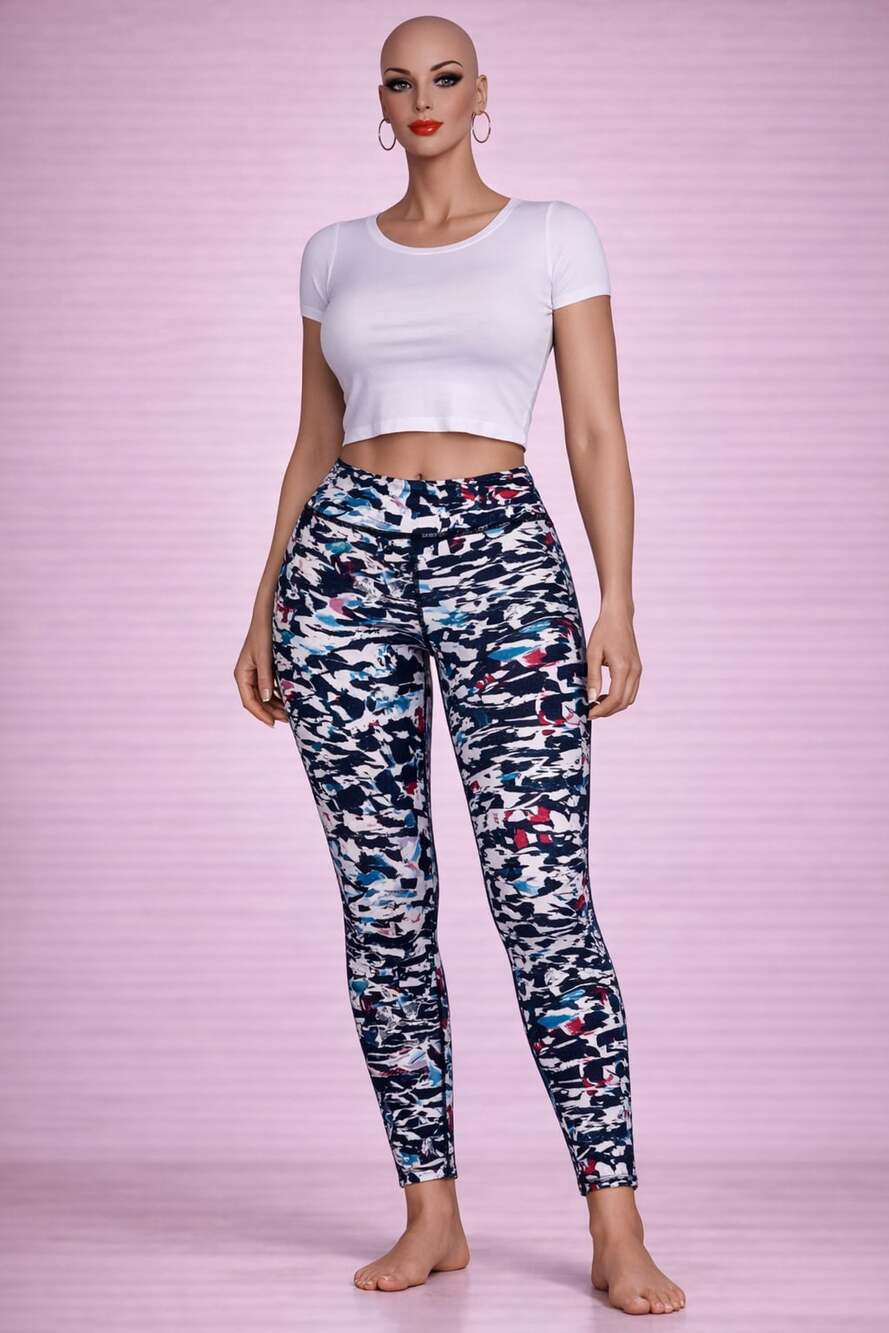 Lululemon Athletica Multicolor Abstract Print Leggings 27” Inseam Size Unknown